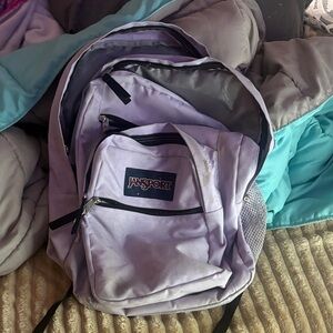 Jansport Lavender Backpack with Front Pocket
